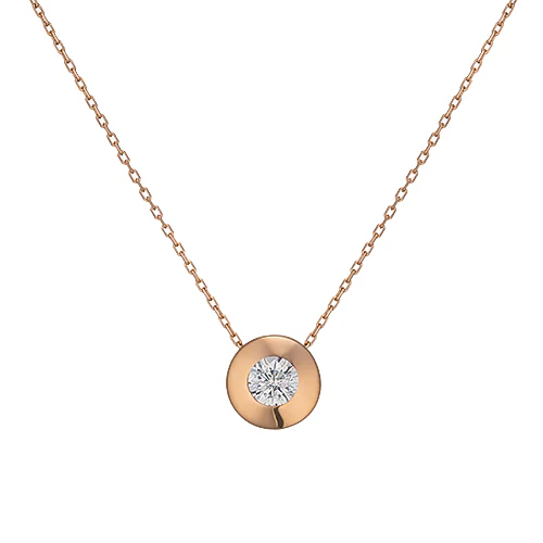 Pendant with Diamond in 14K/585 Rose Gold - Image 2
