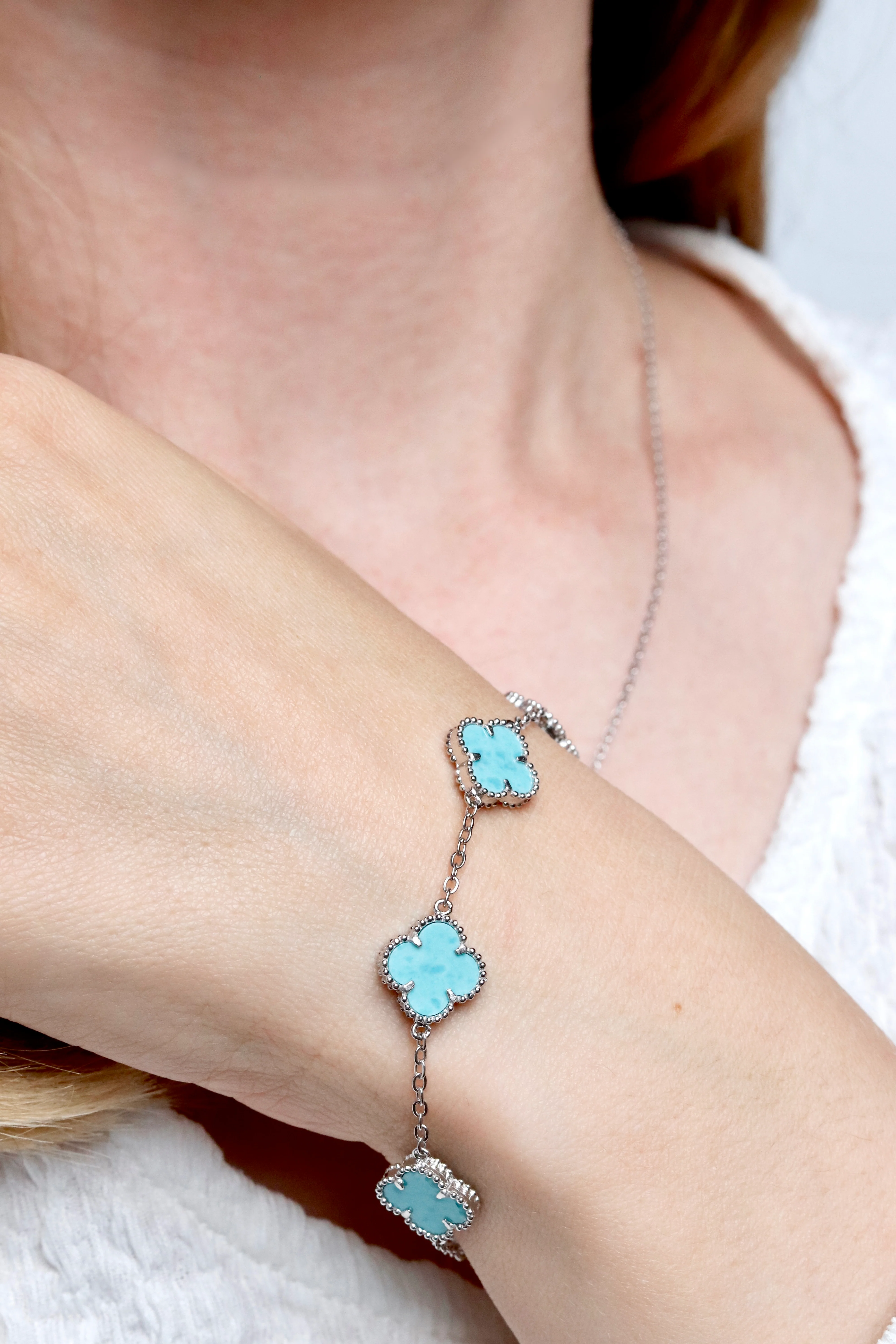 925 Sterling Silver Bracelet with Amazonite - Image 3