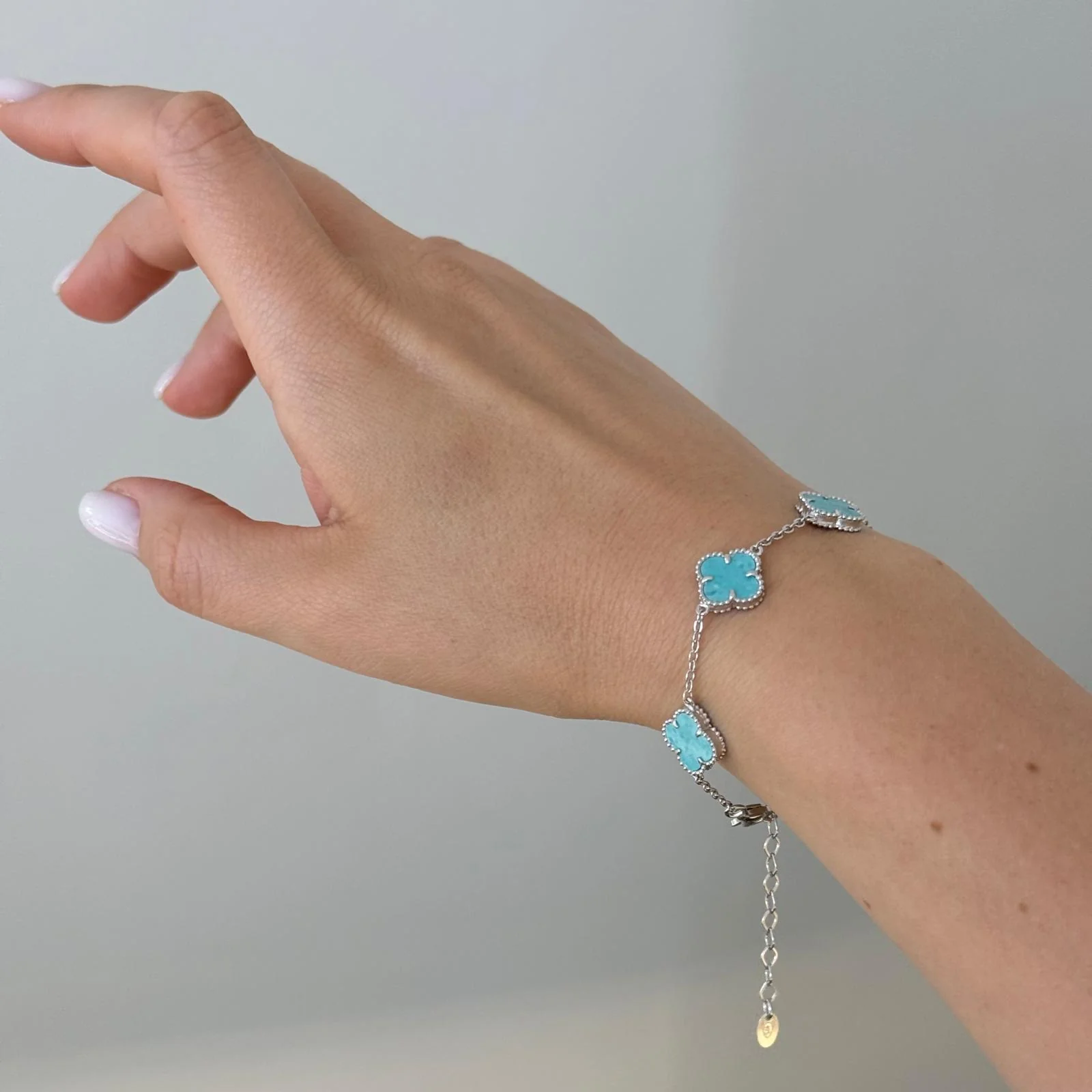 925 Sterling Silver Bracelet with Amazonite - Image 4