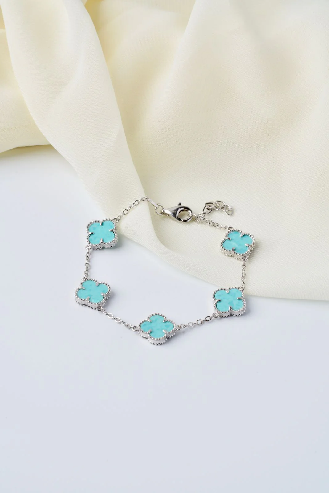 925 Sterling Silver Bracelet with Amazonite - Image 5