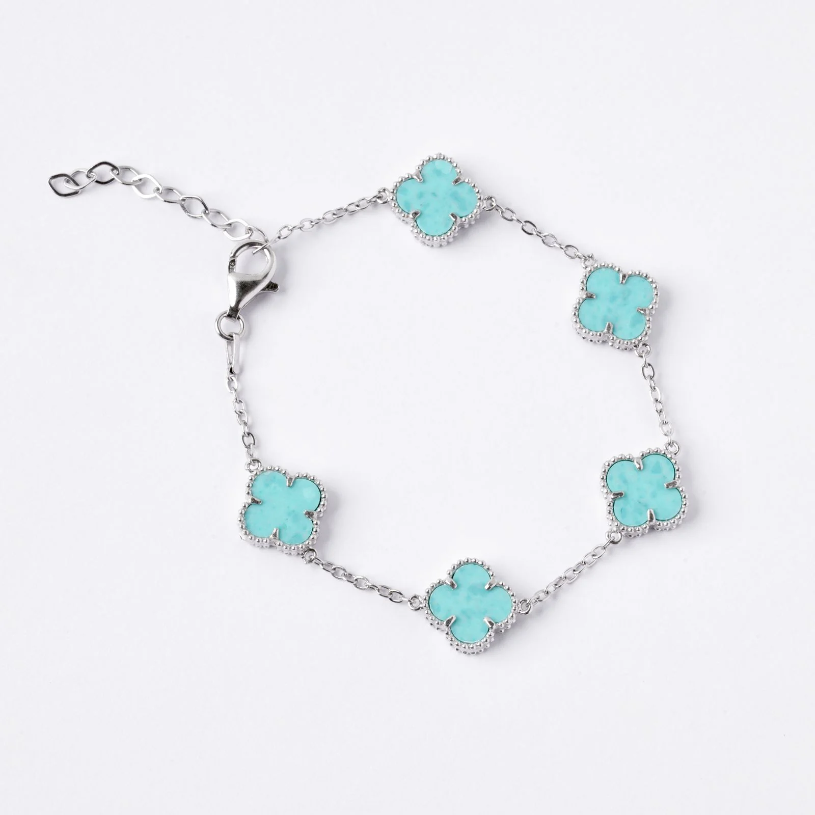 925 Sterling Silver Bracelet with Amazonite - Image 6