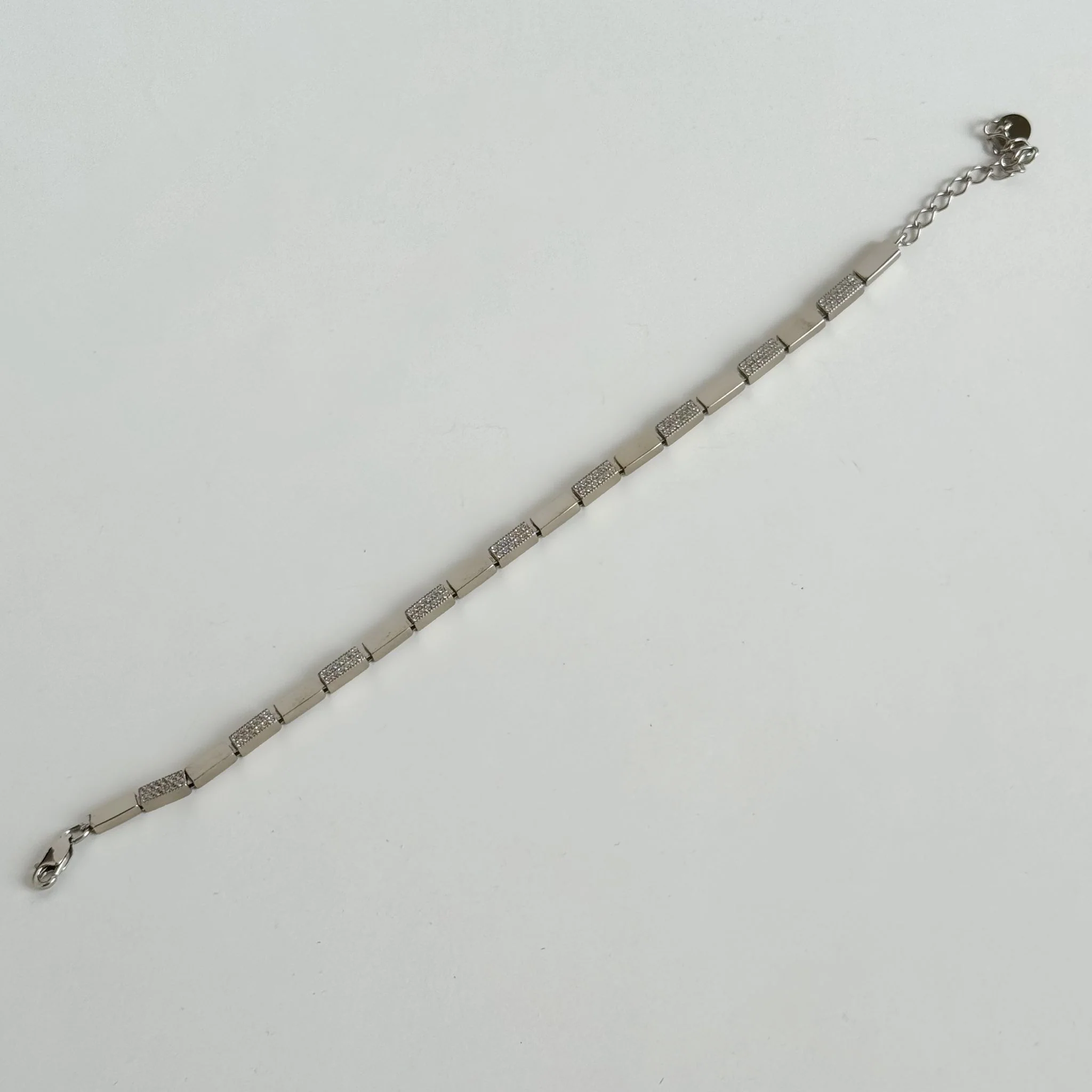 925 Sterling Silver Bracelet with Cubic Zirconia - Image 2