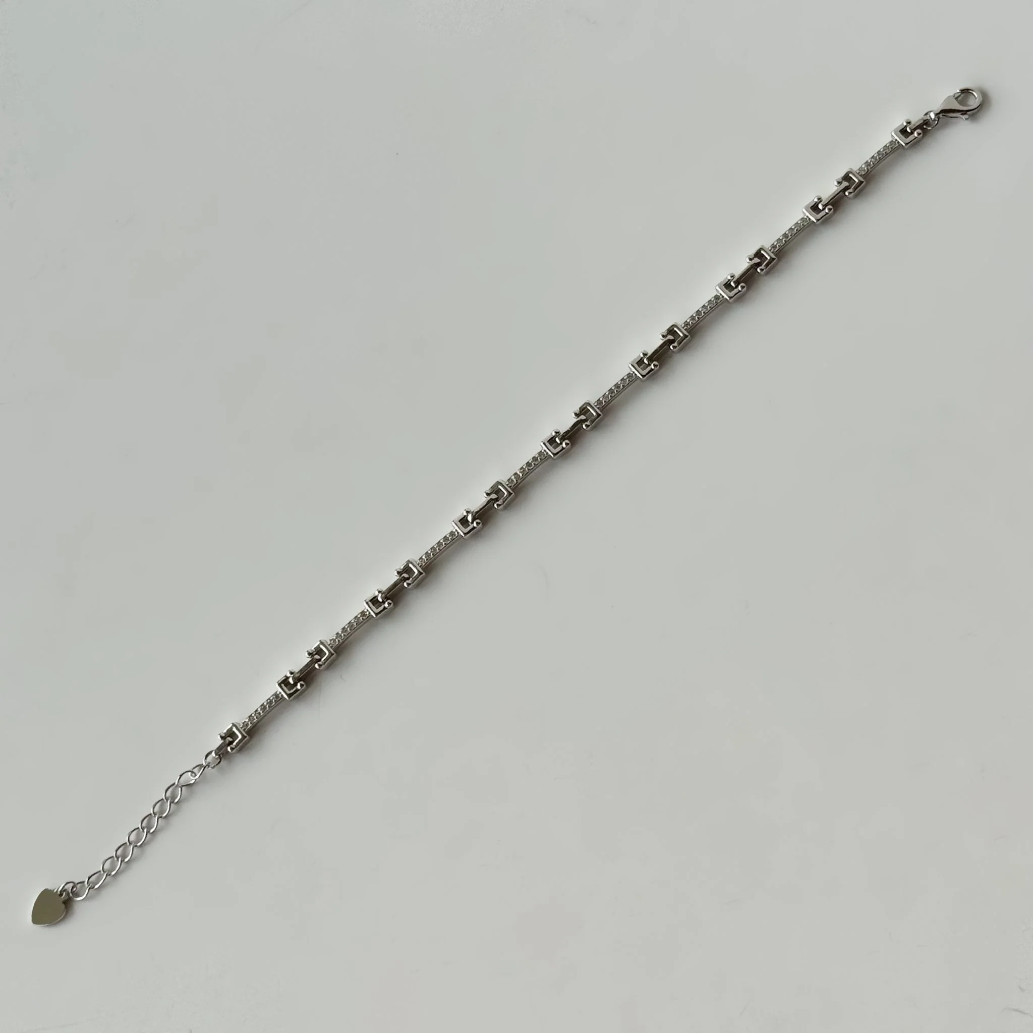 925 Sterling Silver Bracelet with Cubic Zirconia - Image 2