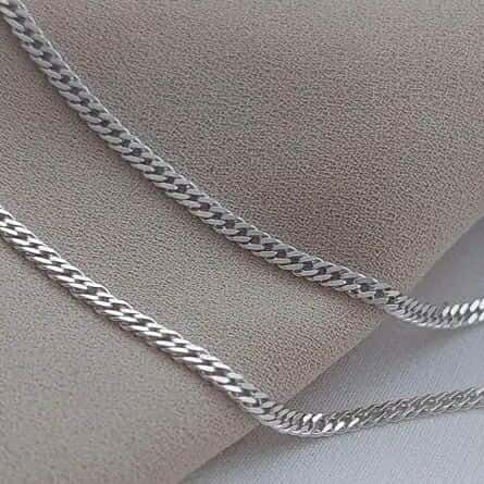 925 Sterling Silver Chain Plated with Rhodium - Image 2