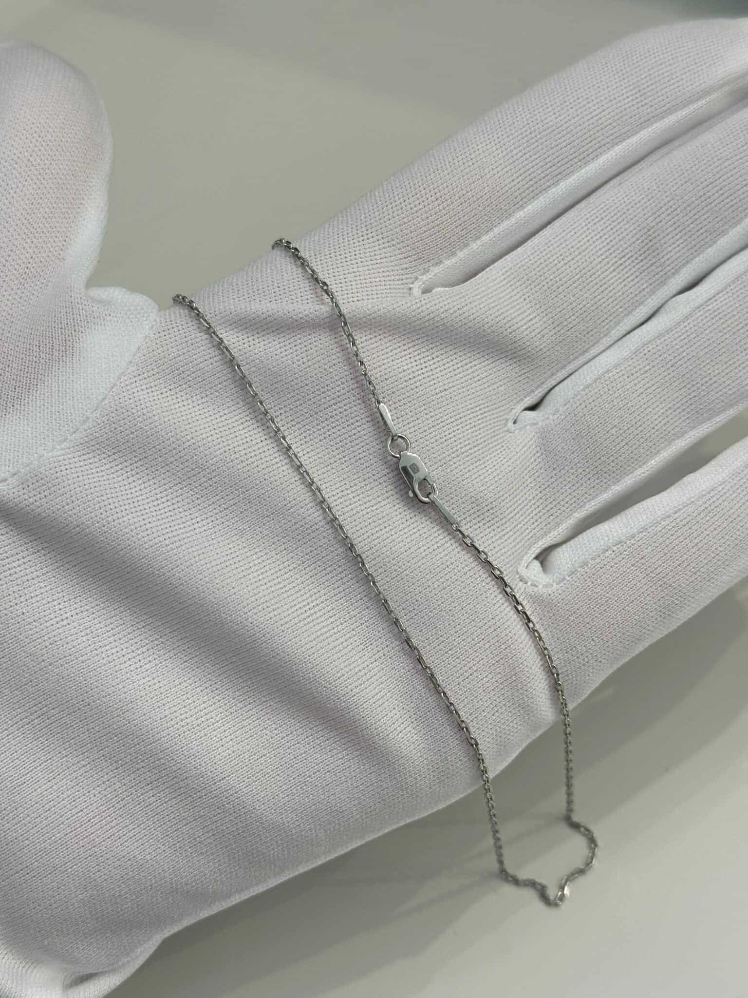 925 Sterling Silver Chain Plated with Rhodium - Image 2