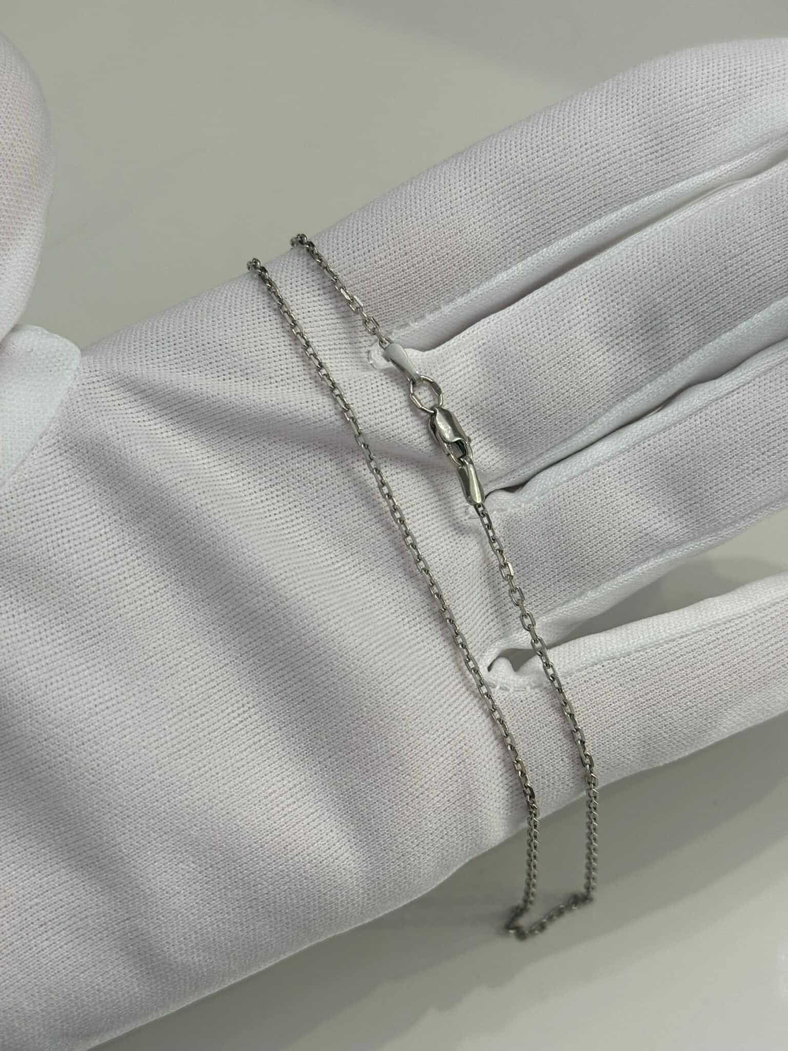 925 Sterling Silver Chain Plated with Rhodium - Image 2