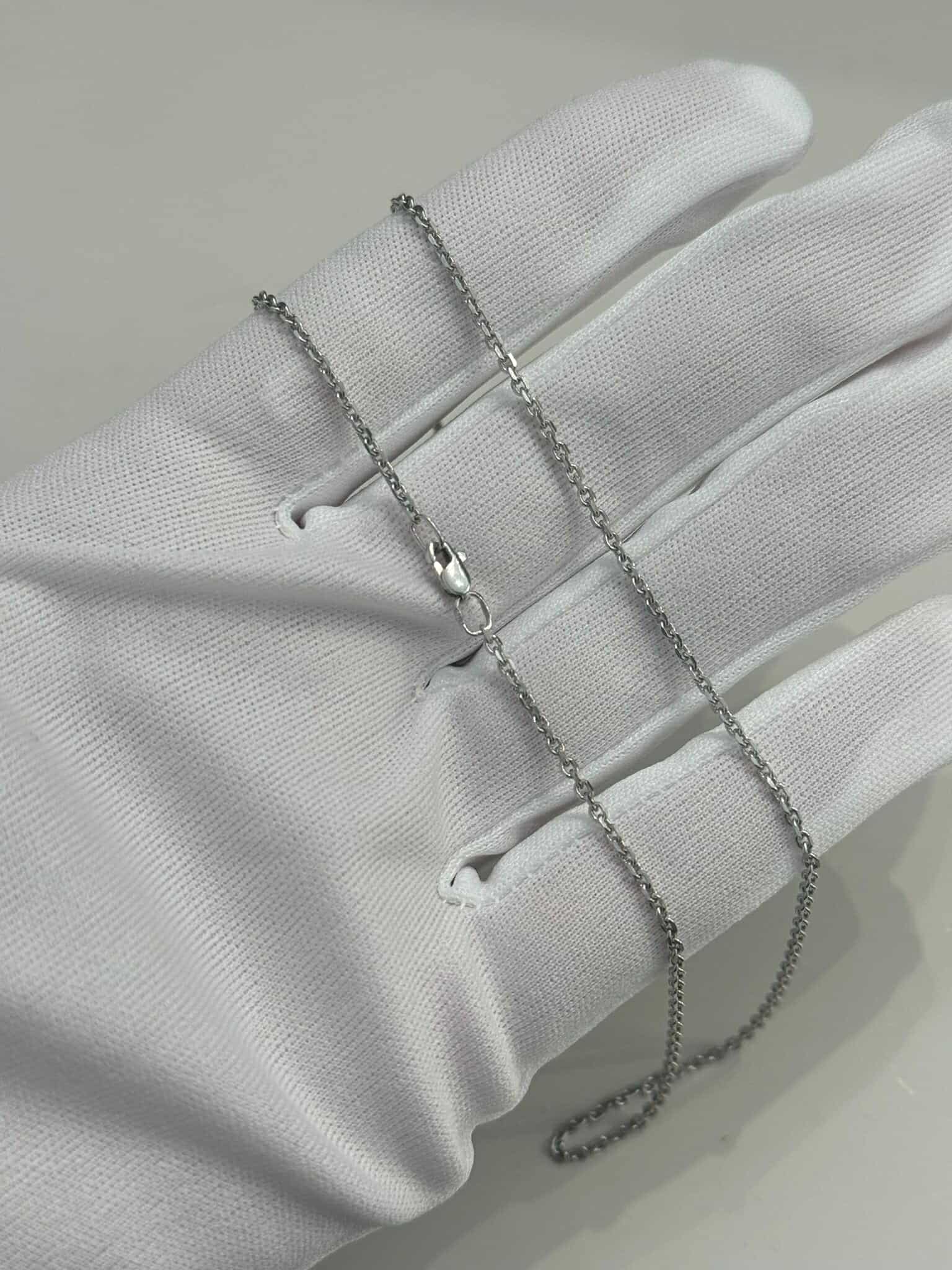 925 Sterling Silver Chain Plated with Rhodium - Image 2