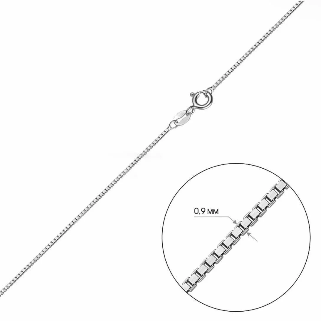 925 Sterling Silver Chain Plated with Rhodium - Image 2