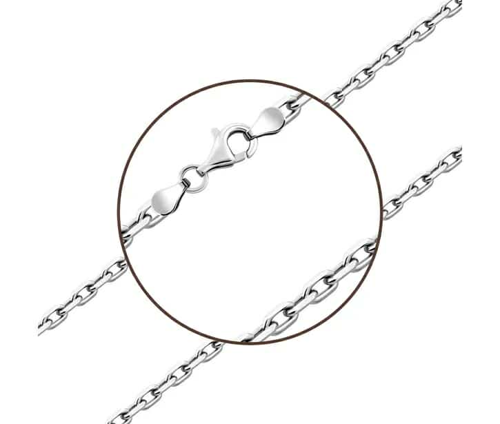 925 Sterling Silver Chain Plated with Rhodium - Image 2