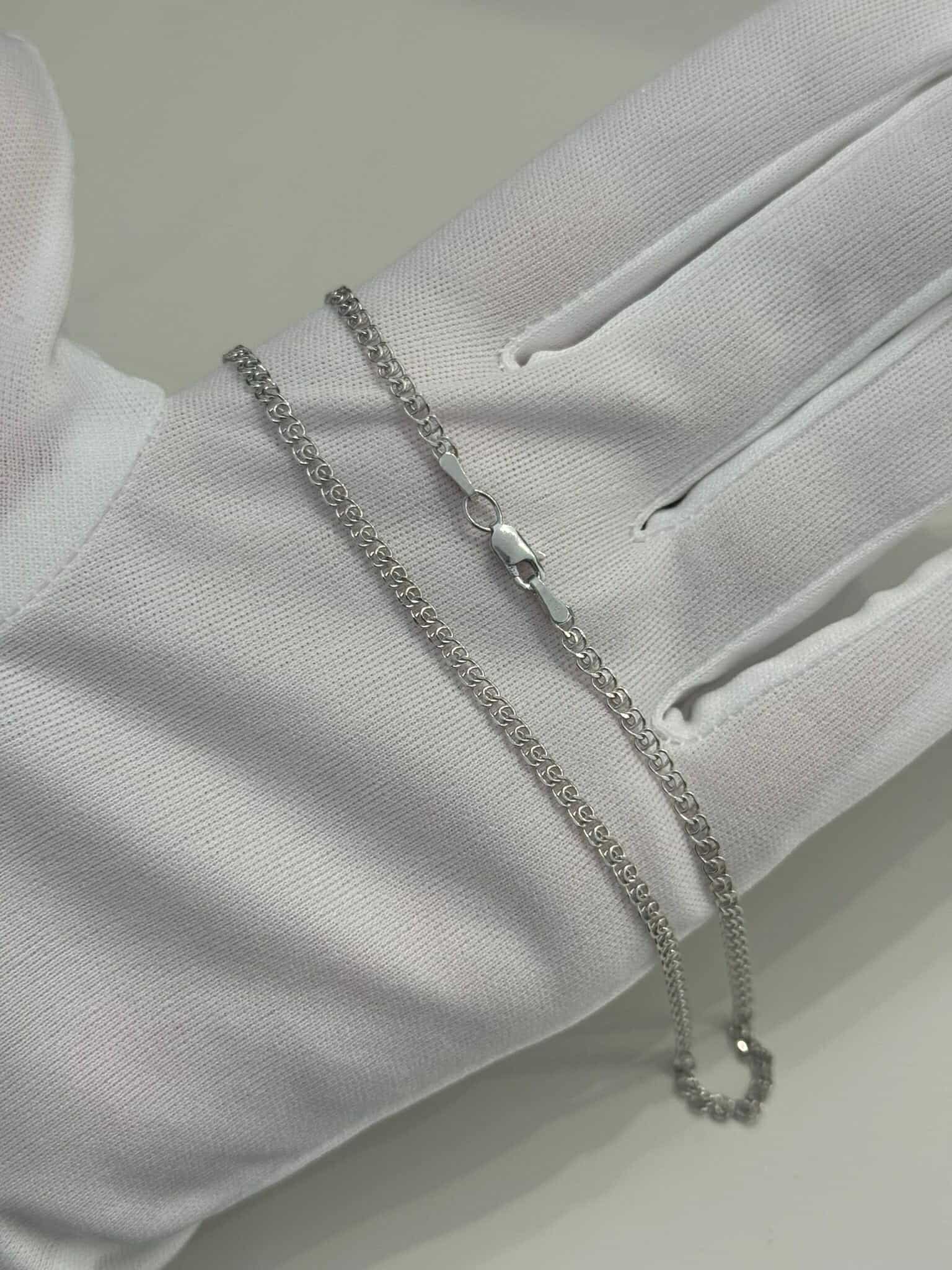 925 Sterling Silver Chain Plated with Rhodium - Image 2