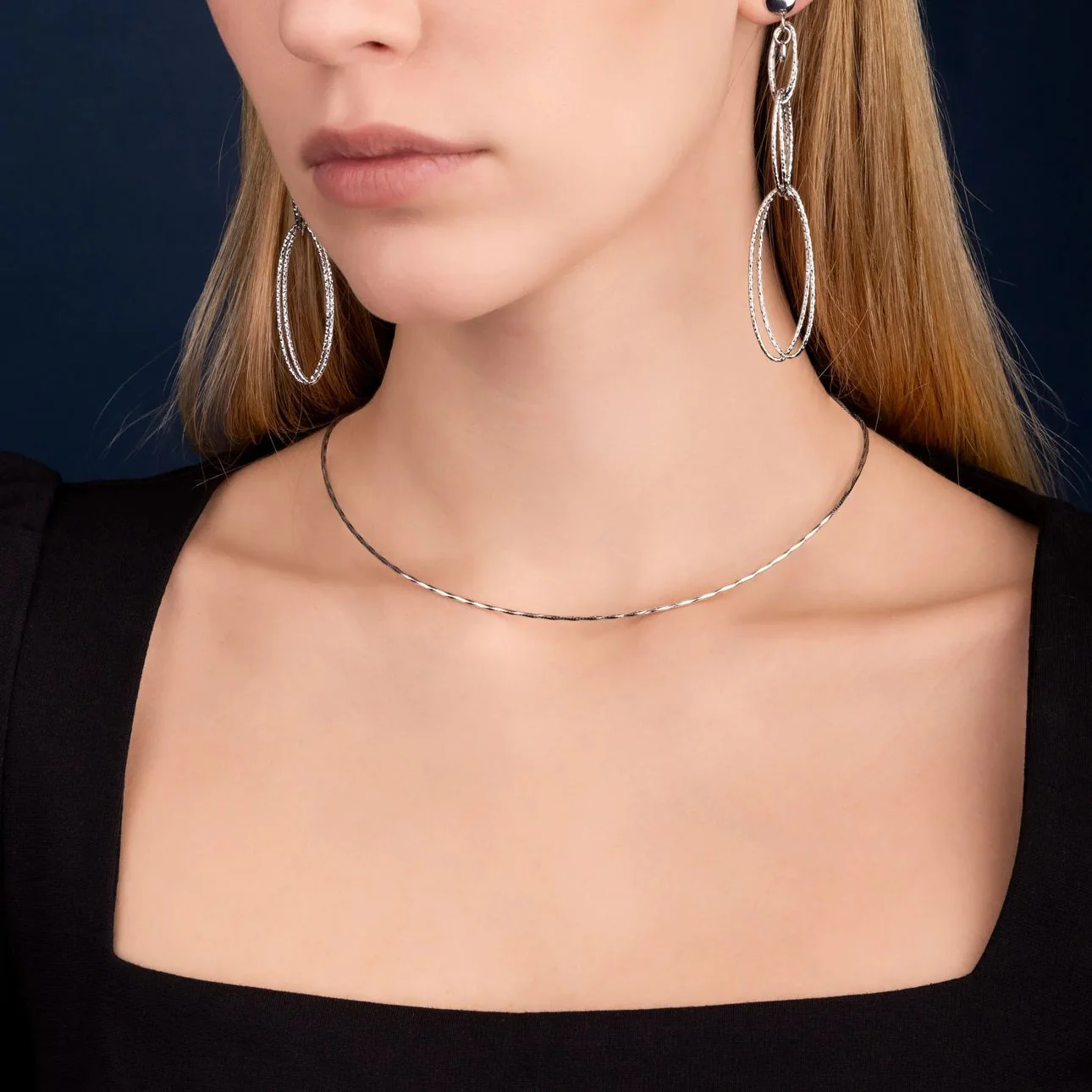 925 Sterling Silver Chain Plated with Rhodium - Image 2