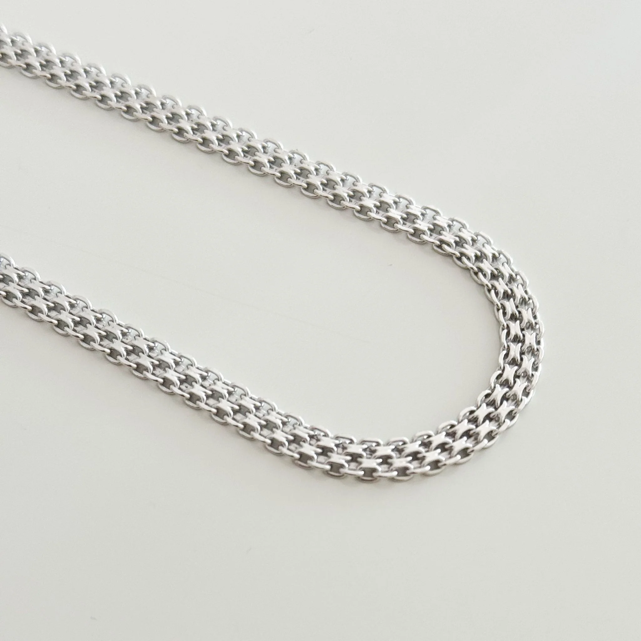 925 Sterling Silver Chain Plated with Rhodium - Image 2