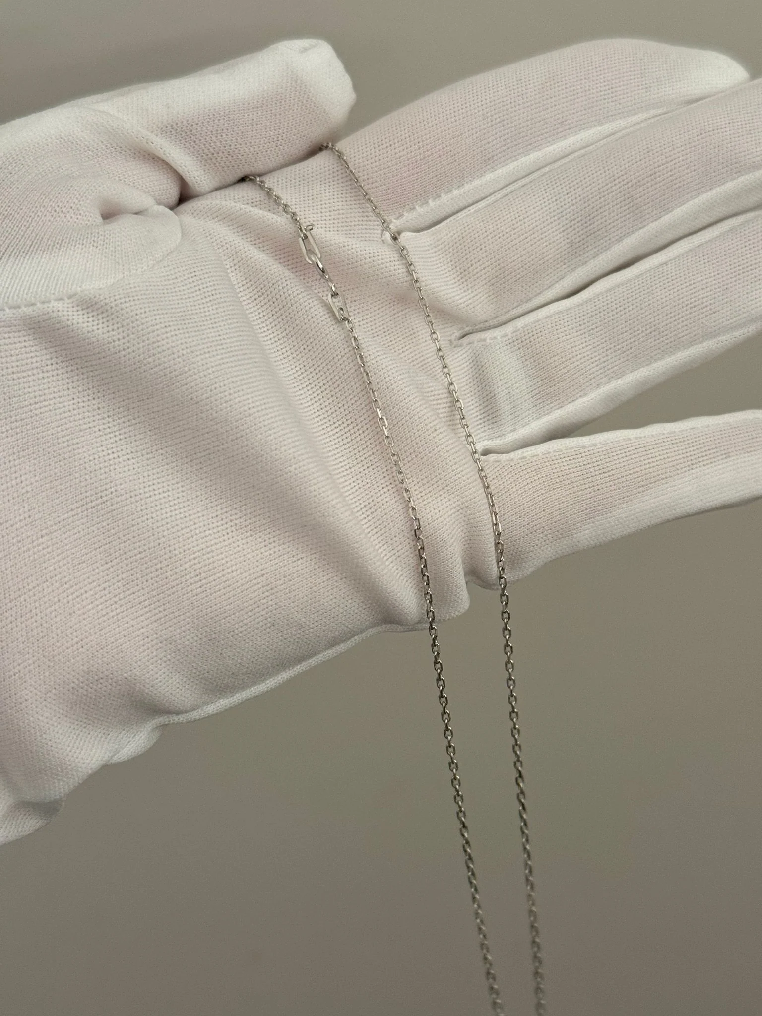 925 Sterling Silver Chain Plated with Rhodium - Image 2