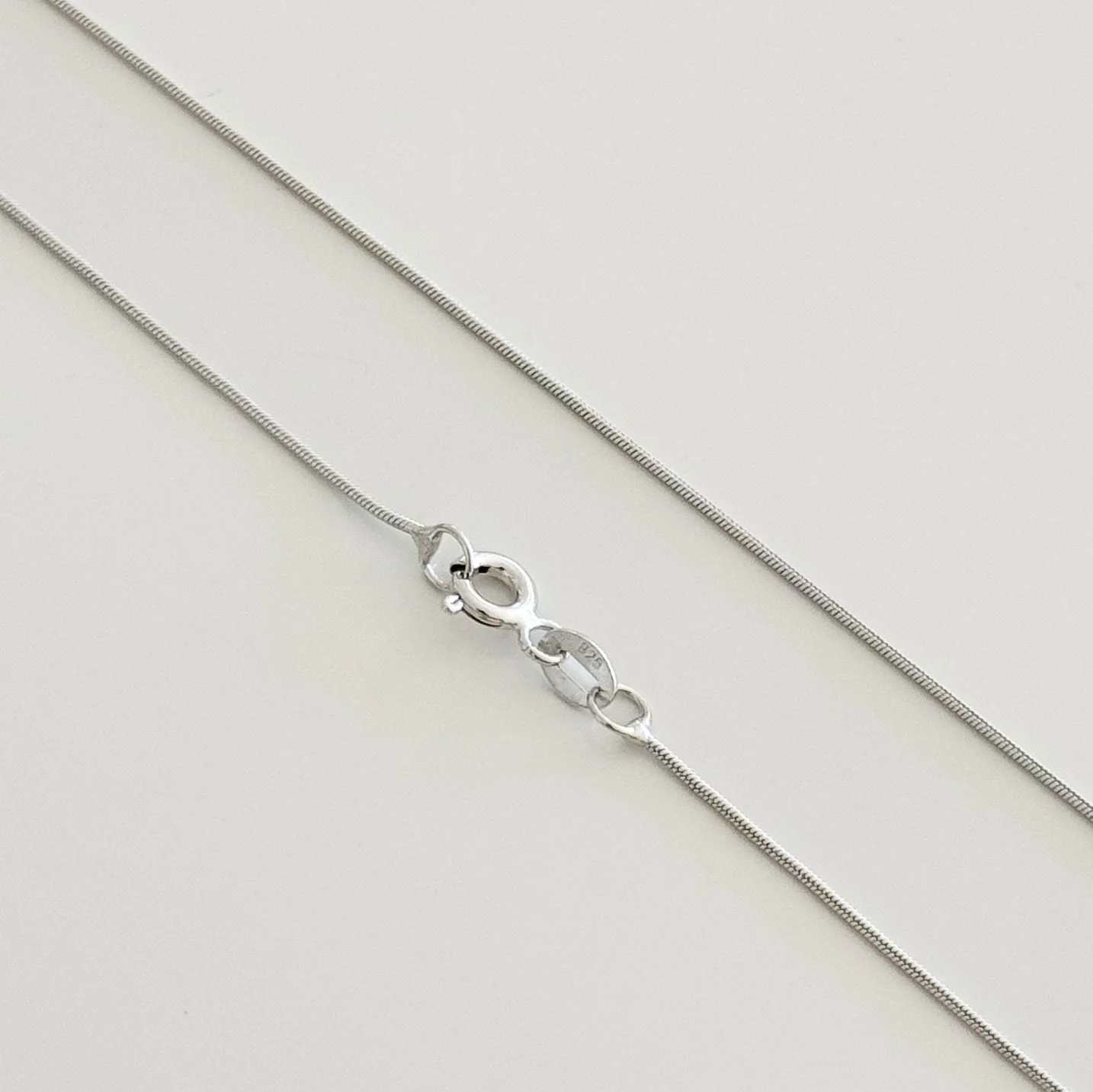925 Sterling Silver Chain Plated with Rhodium - Image 4
