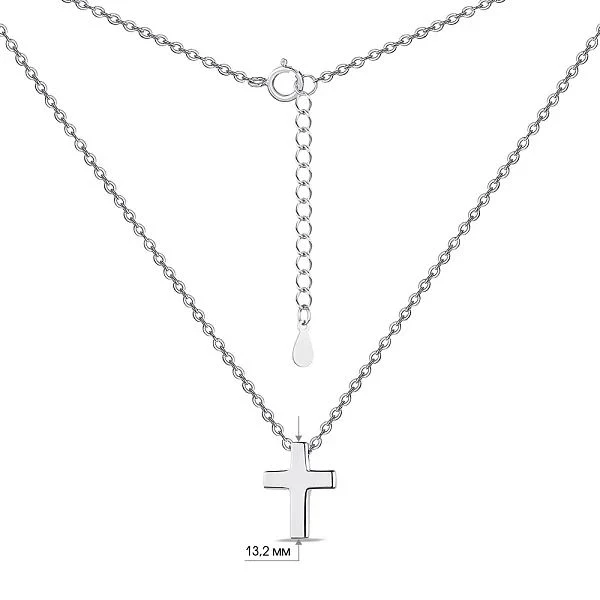 925 Sterling Silver Cross Necklace - Image 3