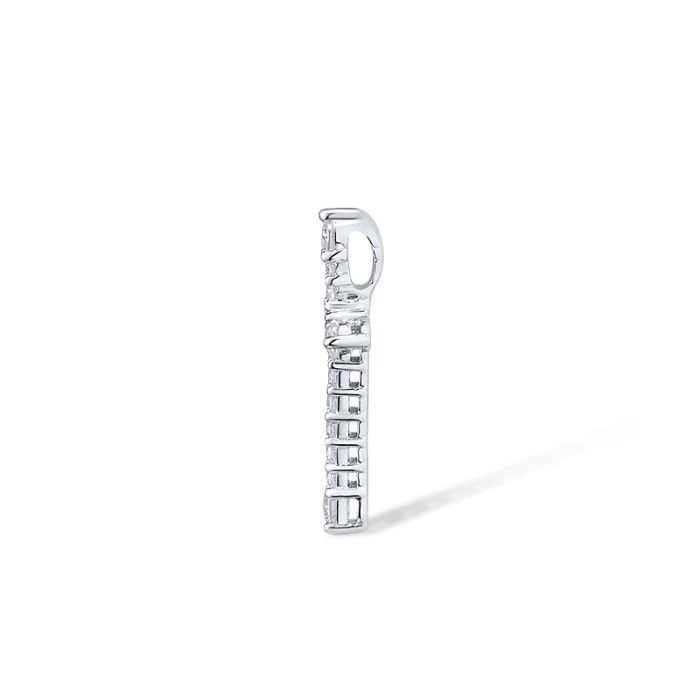 925 Sterling Silver Cross with Cubic Zirconia - Image 2