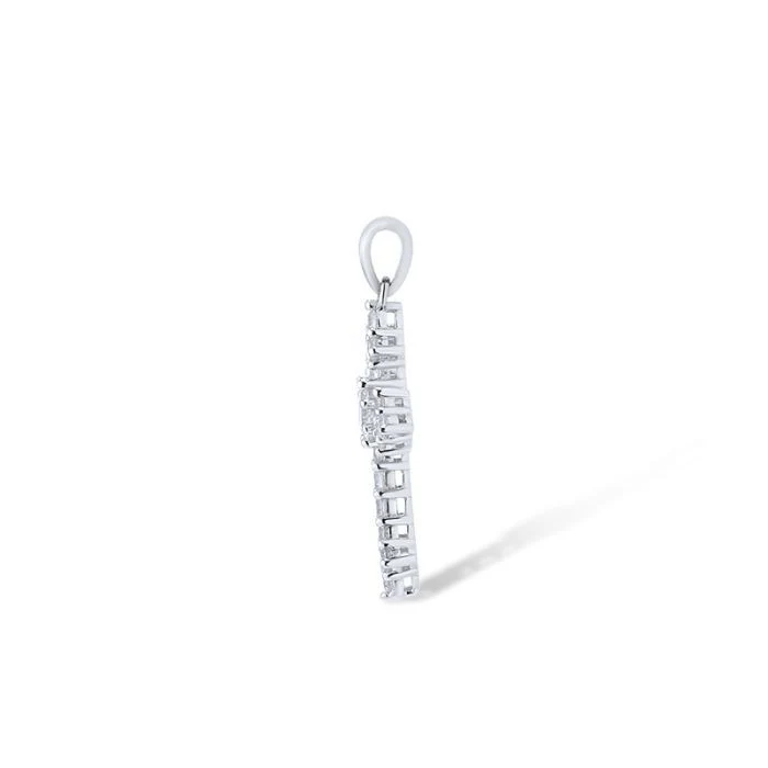 925 Sterling Silver Cross with Cubic Zirconia - Image 2