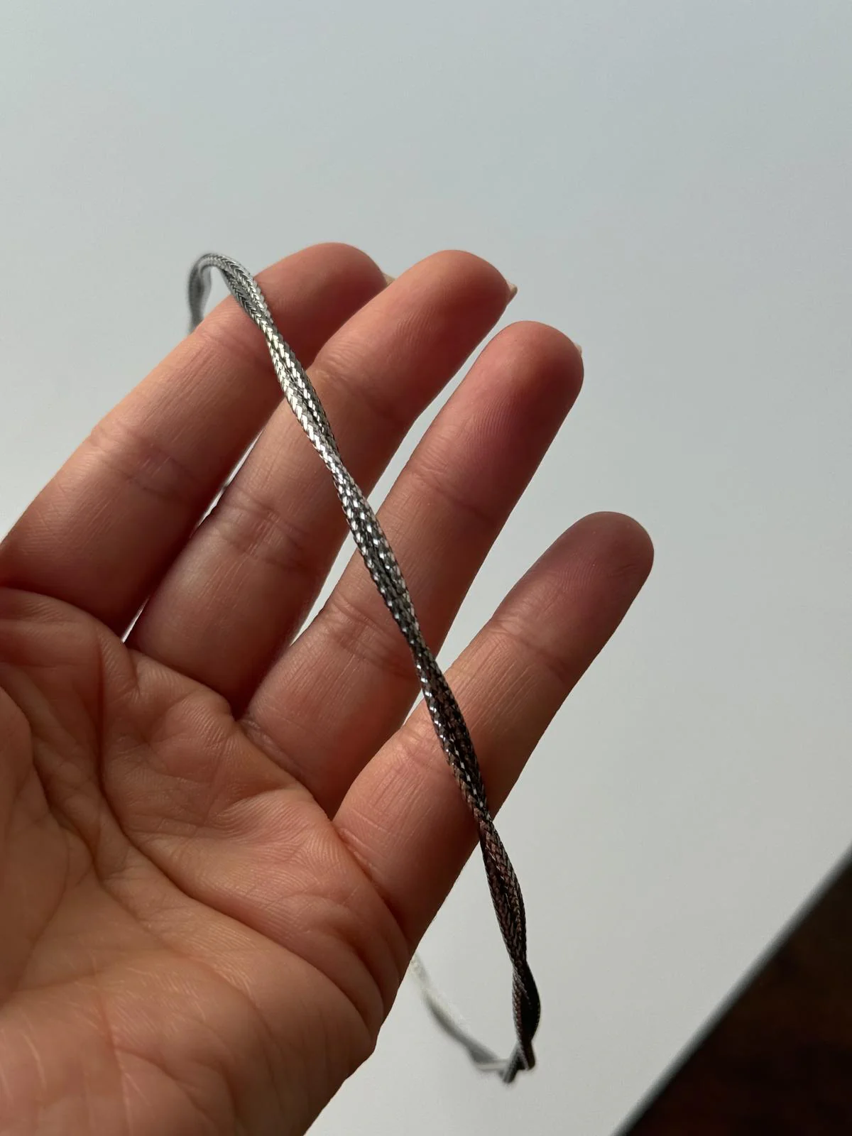 925 Sterling Silver Necklace Plated with Black and White Rhodium - Image 2