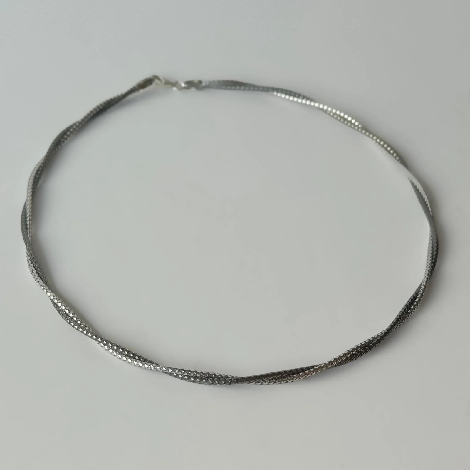 925 Sterling Silver Necklace Plated with Black and White Rhodium - Image 3
