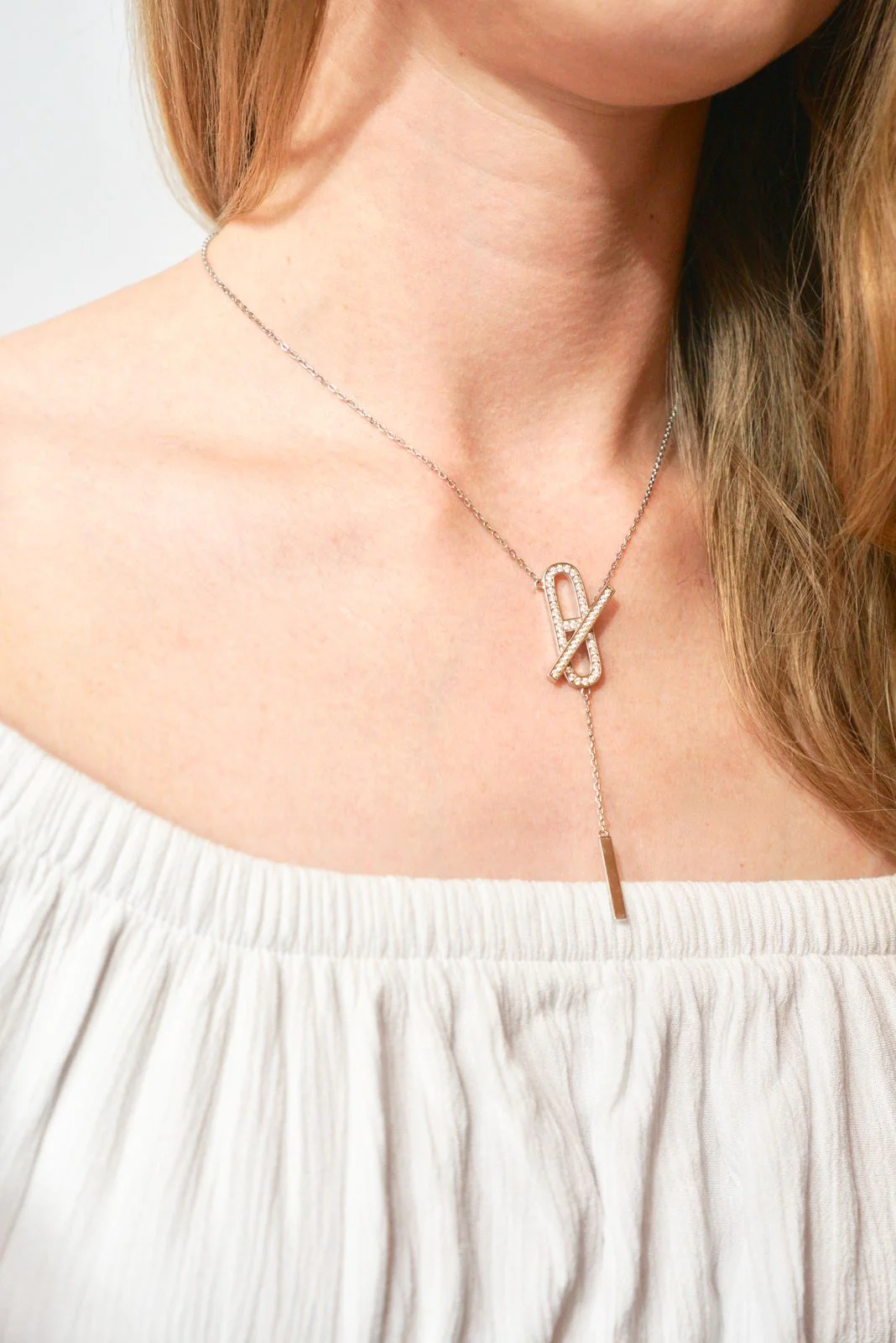 925 Sterling Silver Necklace with Cubic Zirconia - Image 4