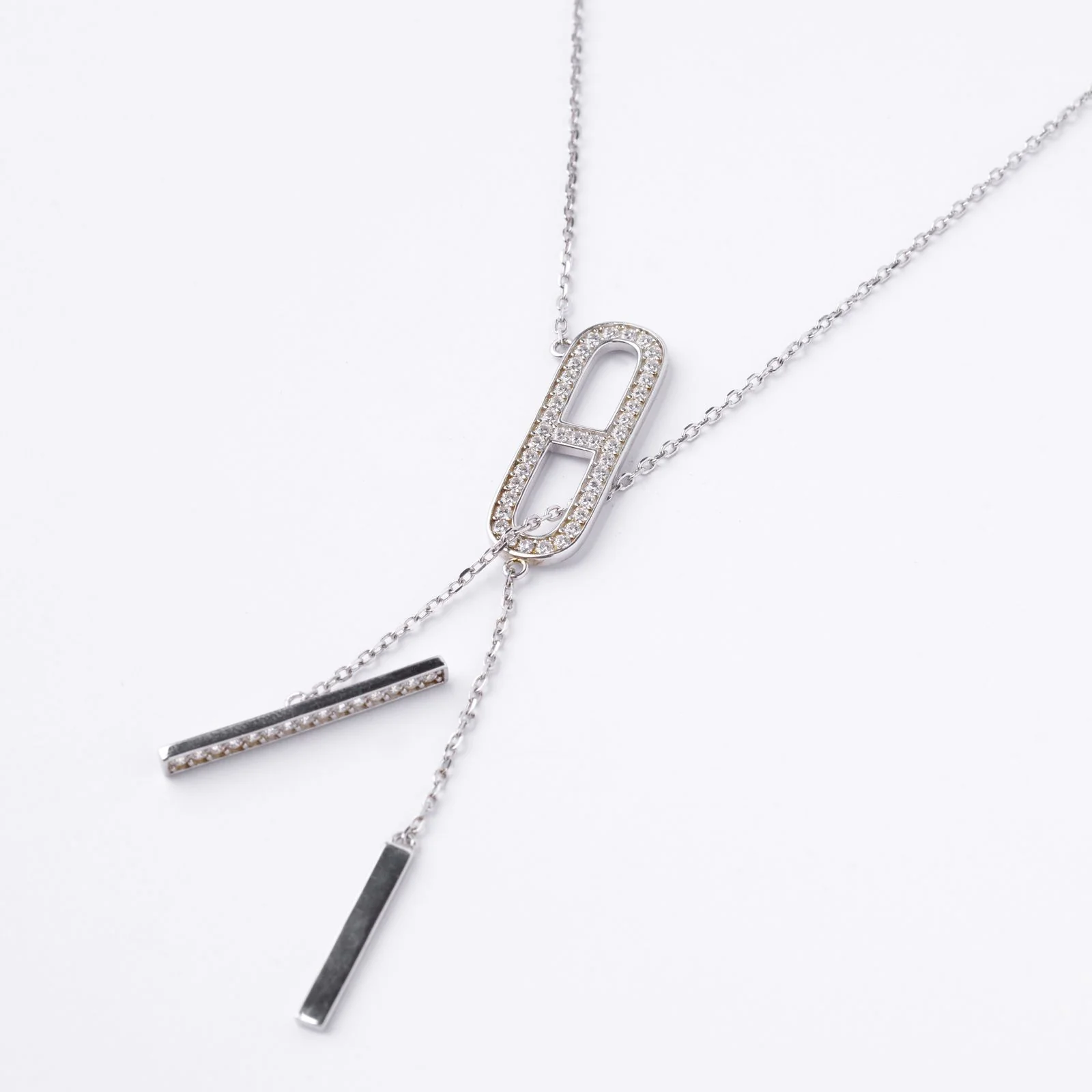 925 Sterling Silver Necklace with Cubic Zirconia - Image 6