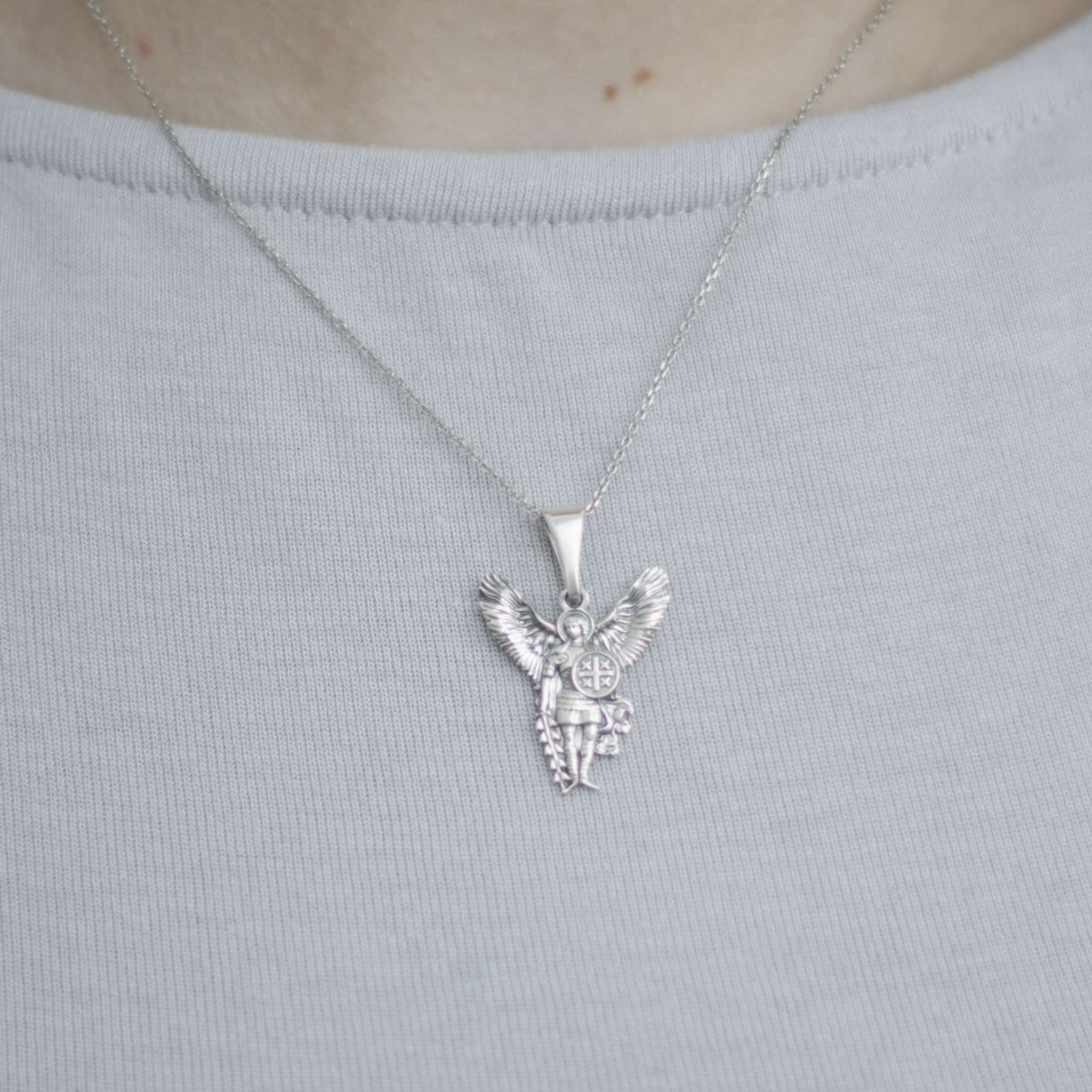 925 Sterling Silver Pendant "Archangel Michael" - Image 2