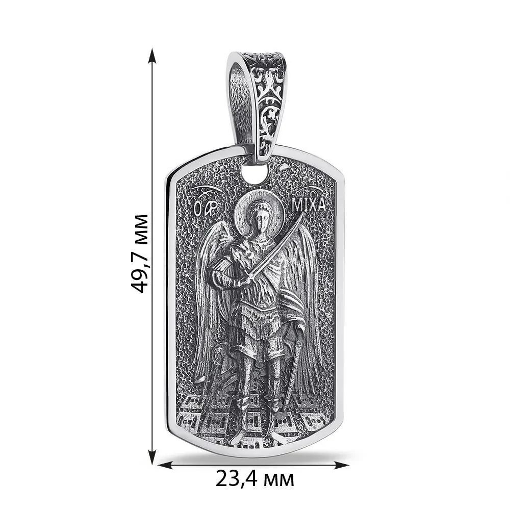 925 Sterling Silver Religious Pendant "Archangel Michael" - Image 2