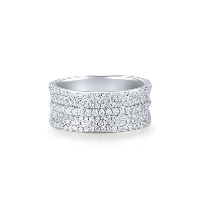 925 Sterling Silver Ring with White Cubic Zirconia - Image 2