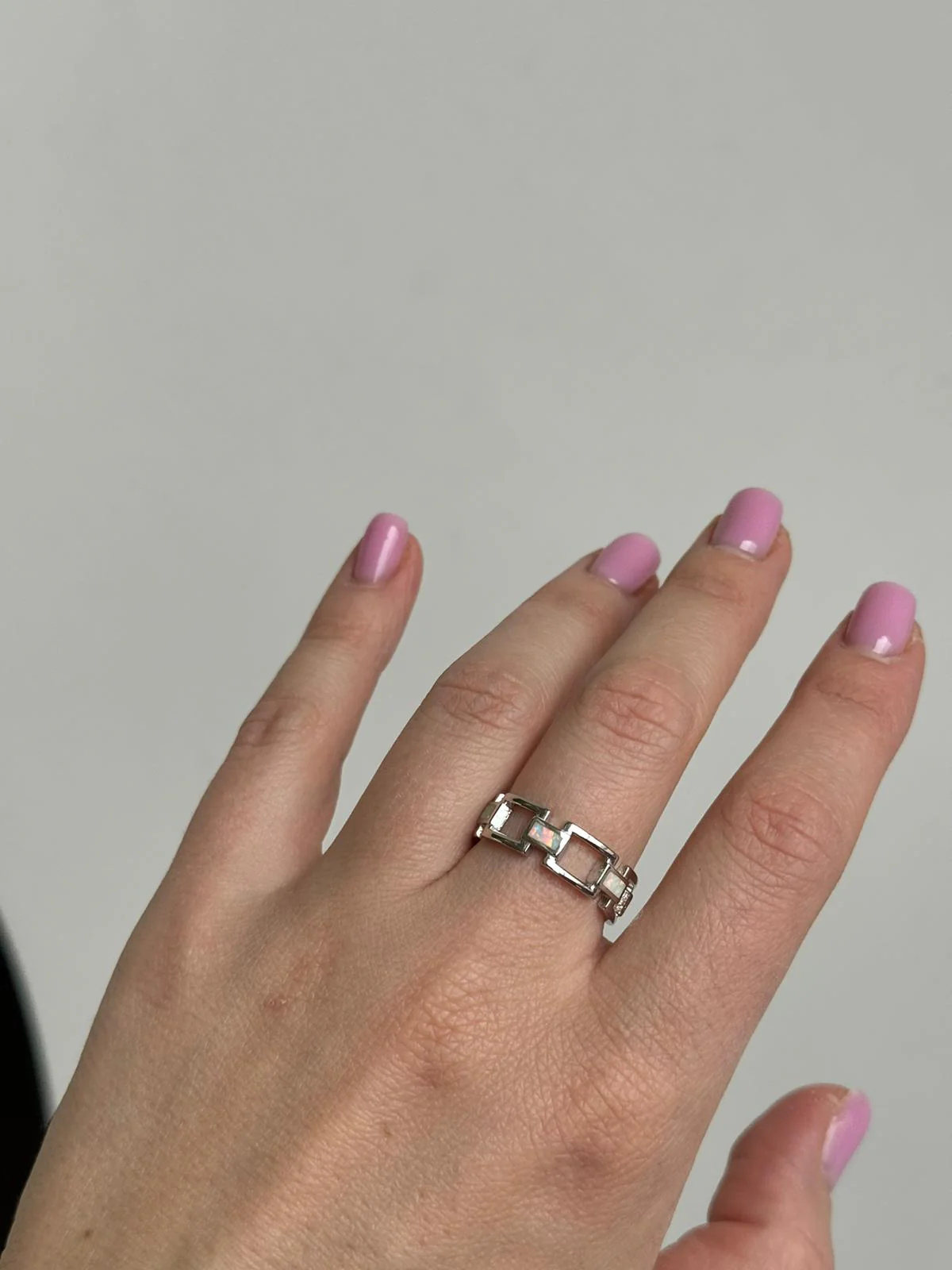 925 Sterling Silver Ring with Opal - Image 2