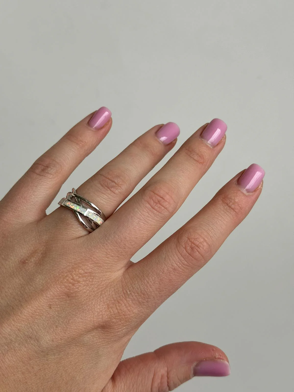925 Sterling Silver Ring with Opal - Image 2