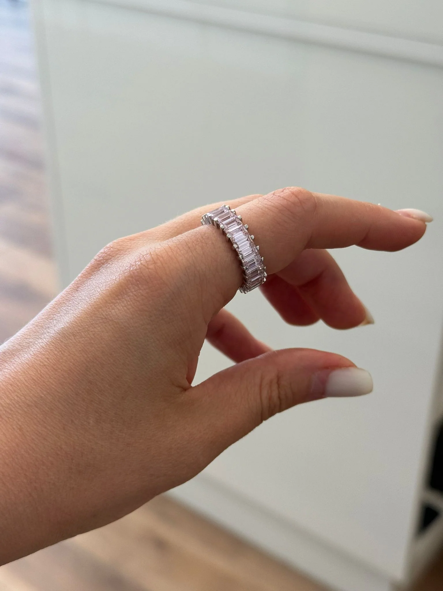 925 Sterling Silver Ring with Pink Cubic Zirconia - Image 2