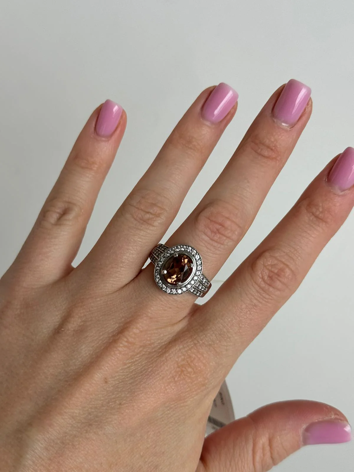 925 Sterling Silver Ring with Quartz and Cubic Zirconia - Image 2