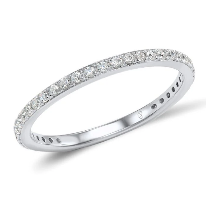 925 Sterling Silver Ring with White Cubic Zirconia
