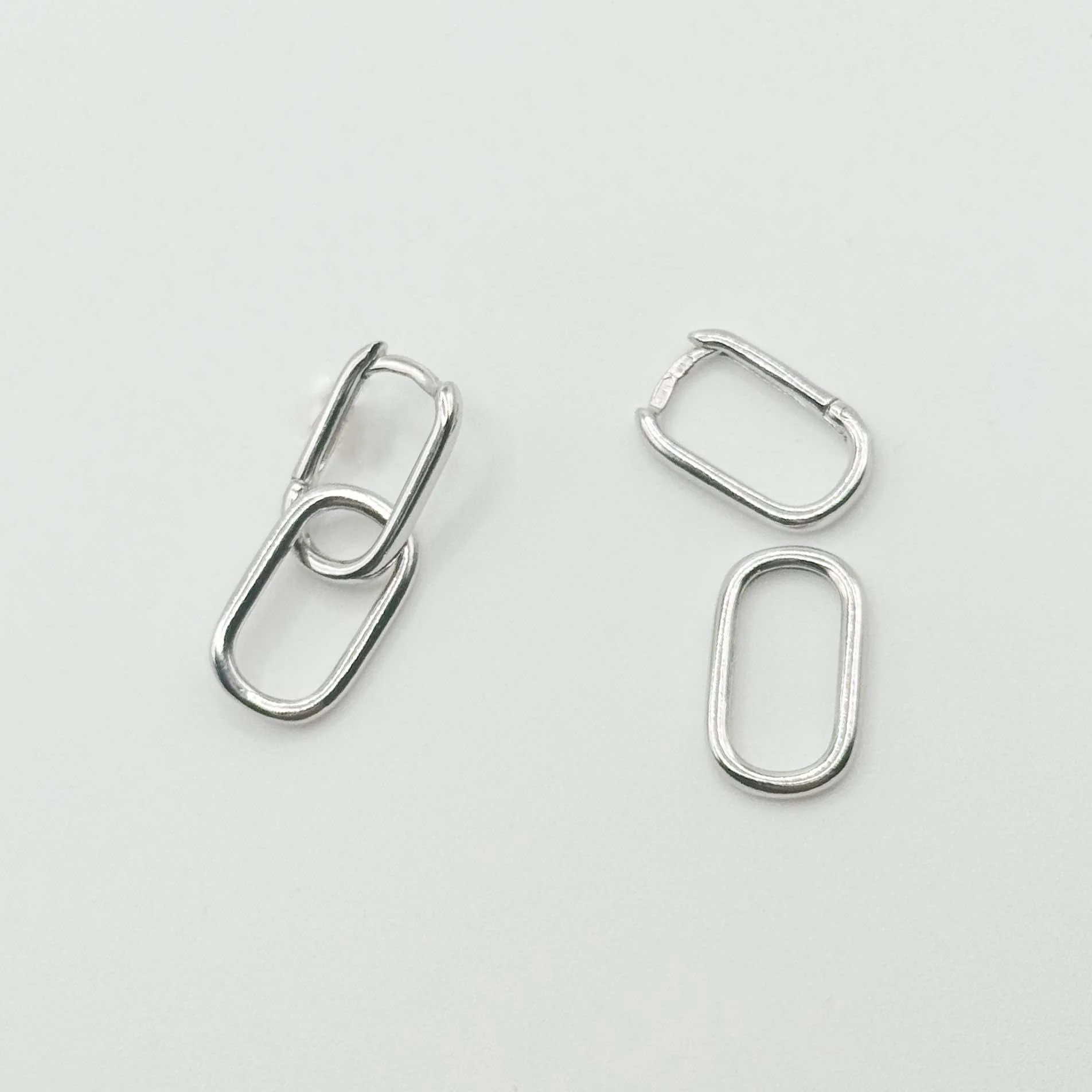 925 Sterling Silver Transformer Drop Earrings - Image 2
