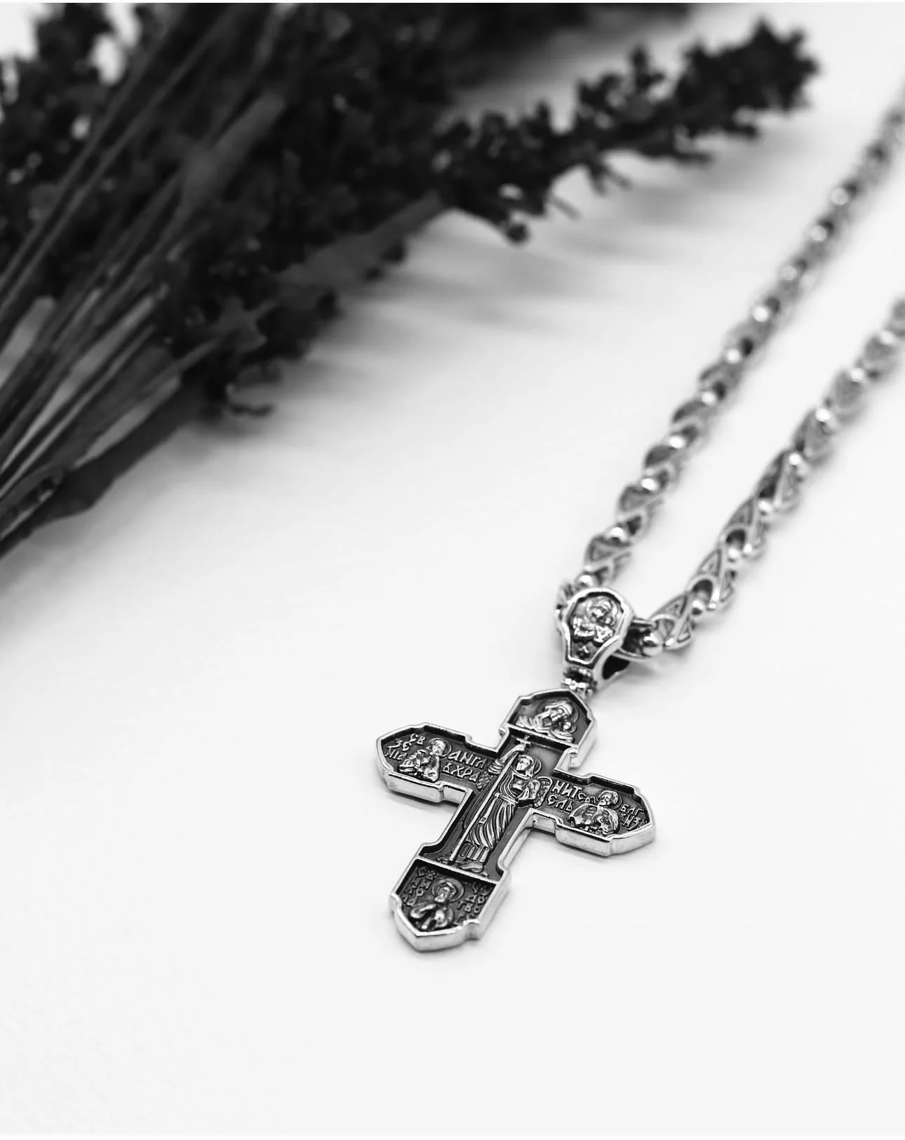 925 Sterling Silver Two-Sided Cross - Image 4
