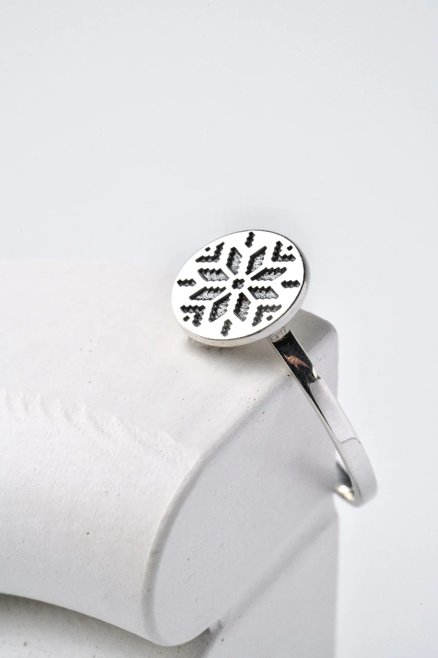 925 Sterling Silver Vyshyvanka Ring - Image 8