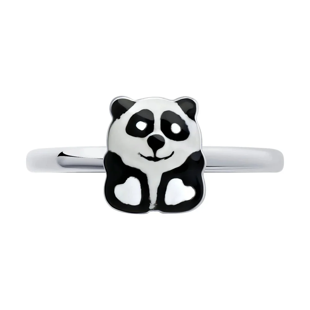 925 Sterling Silver Panda Ring - Image 2