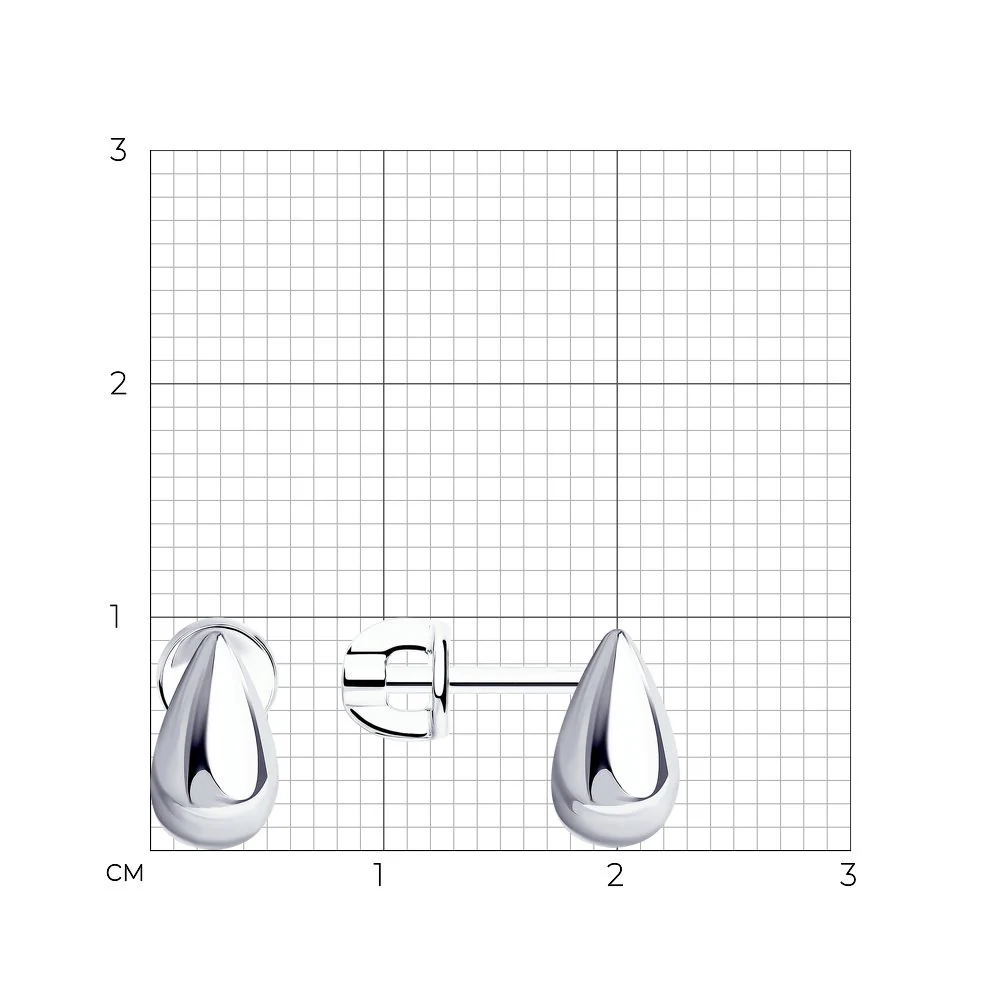 925 Sterling Silver Stud Earrings - Image 2