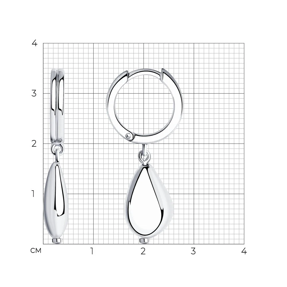 925 Sterling Silver Drop Earrings - Image 3