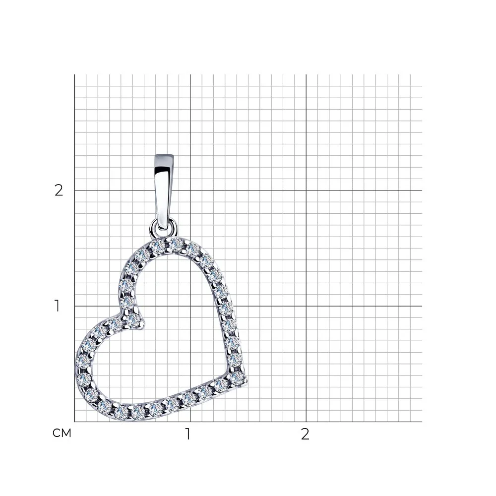 925 Sterling Silver Heart Pendant - Image 3