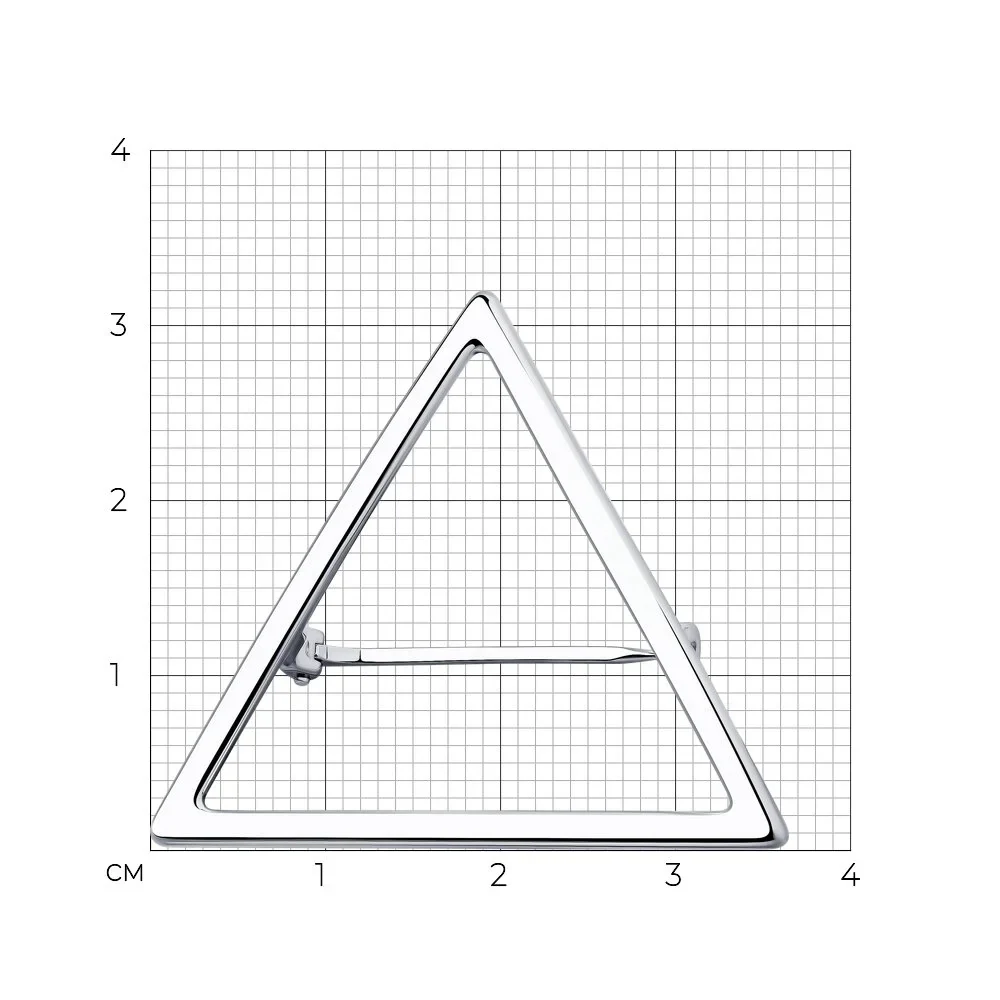 Triangle 925 Sterling Silver Jewelry Pin - Image 5