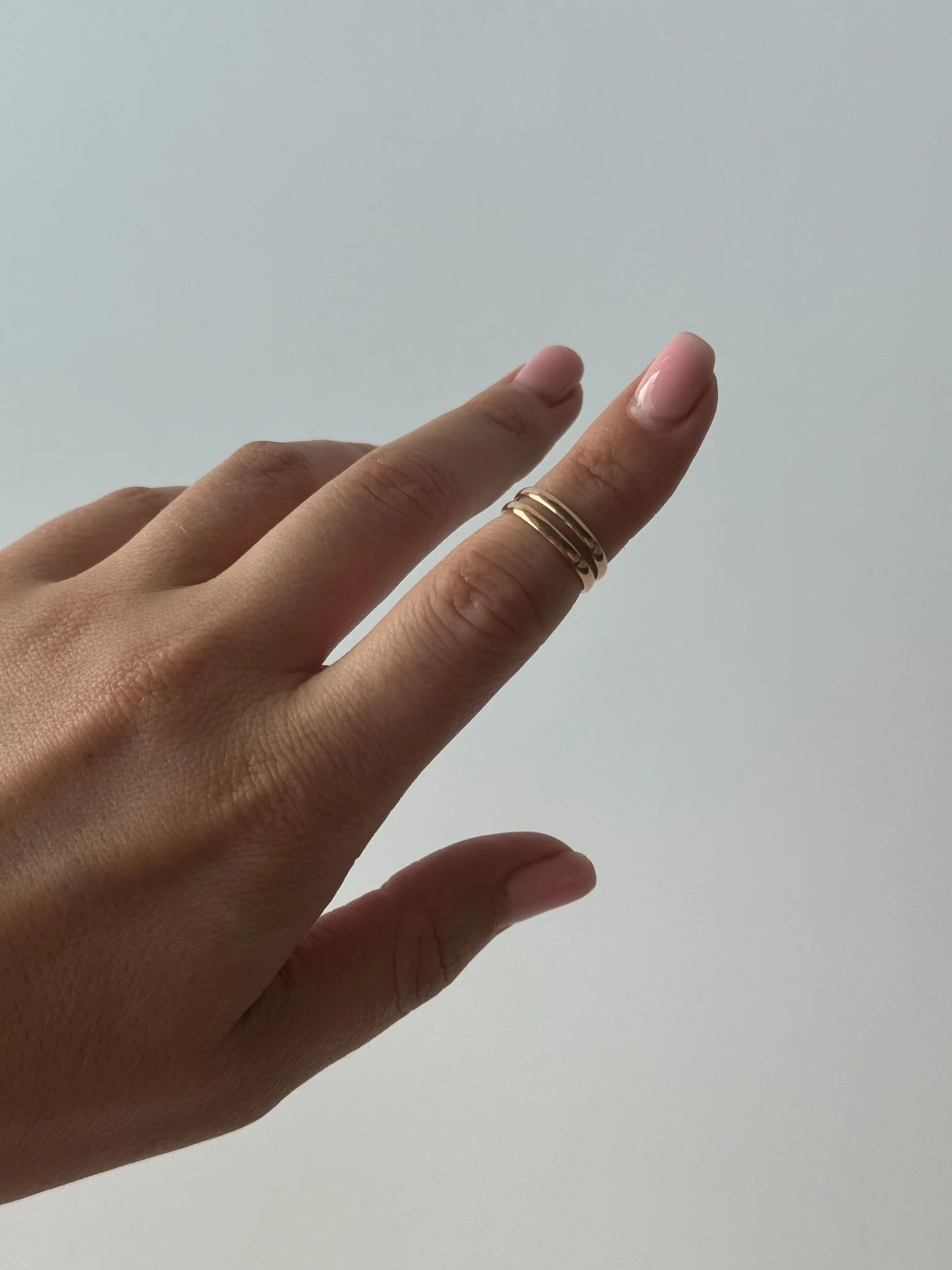 Adjustable Knuckle Ring in 14K/585 Rose Gold - Image 3