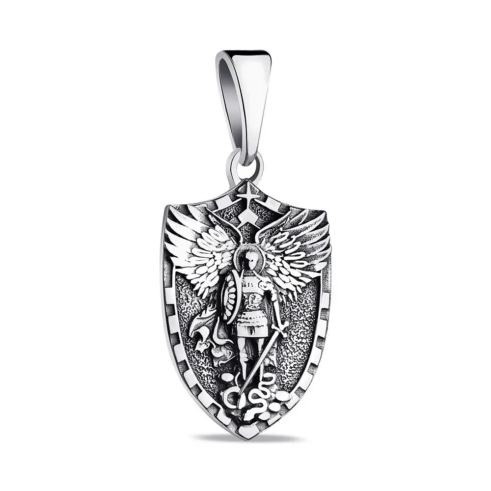 Archangel Michael Religious Pendant in 925 Sterling Silver