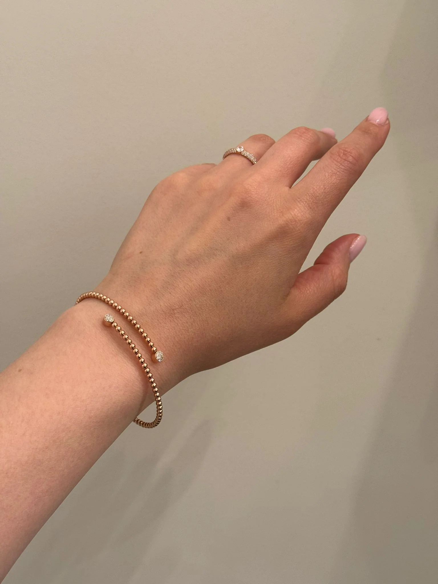 Bracelet in 14K/585 Rose Gold with Cubic Zirconia - Image 3