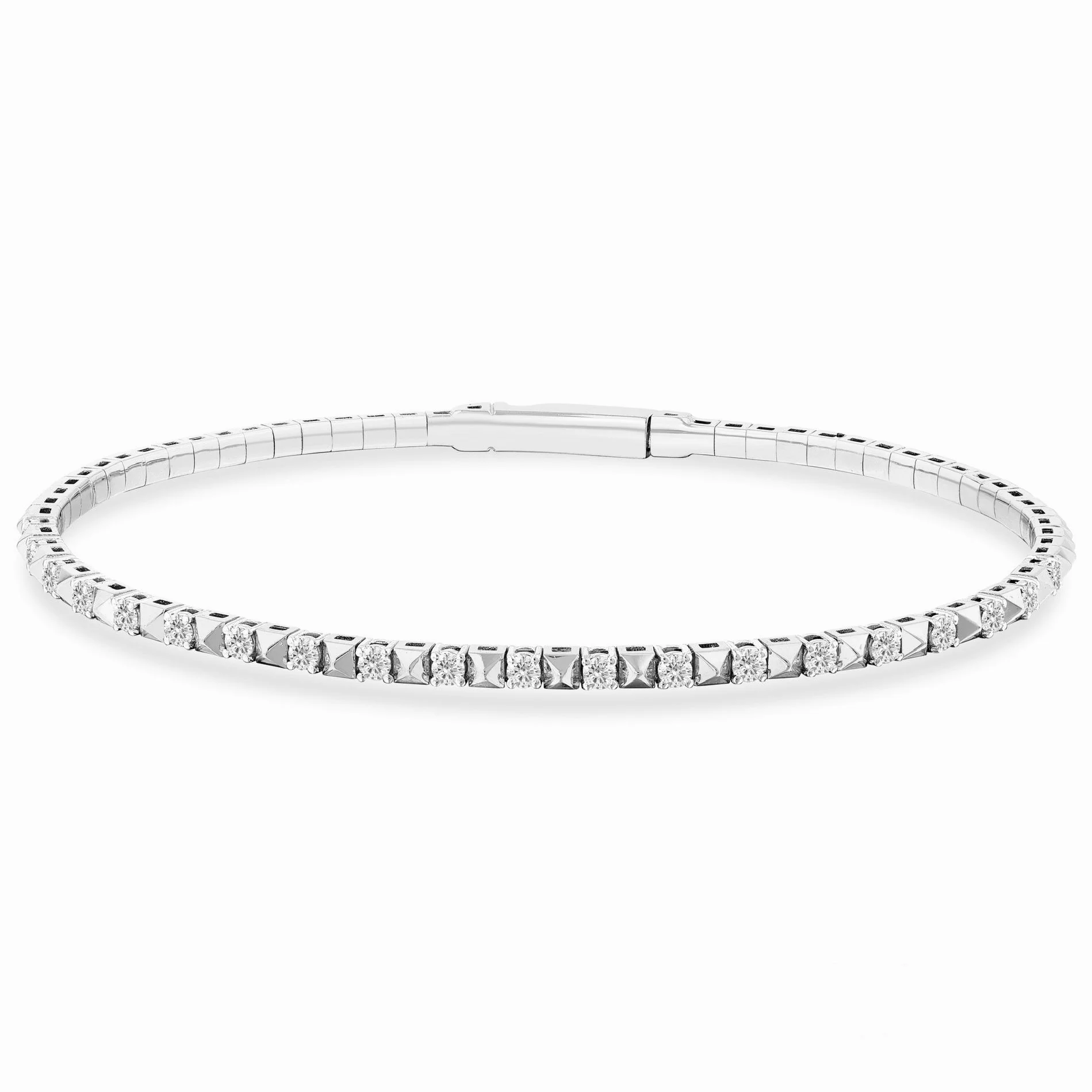 Bracelet in 14K/585 White Gold with Diamonds
