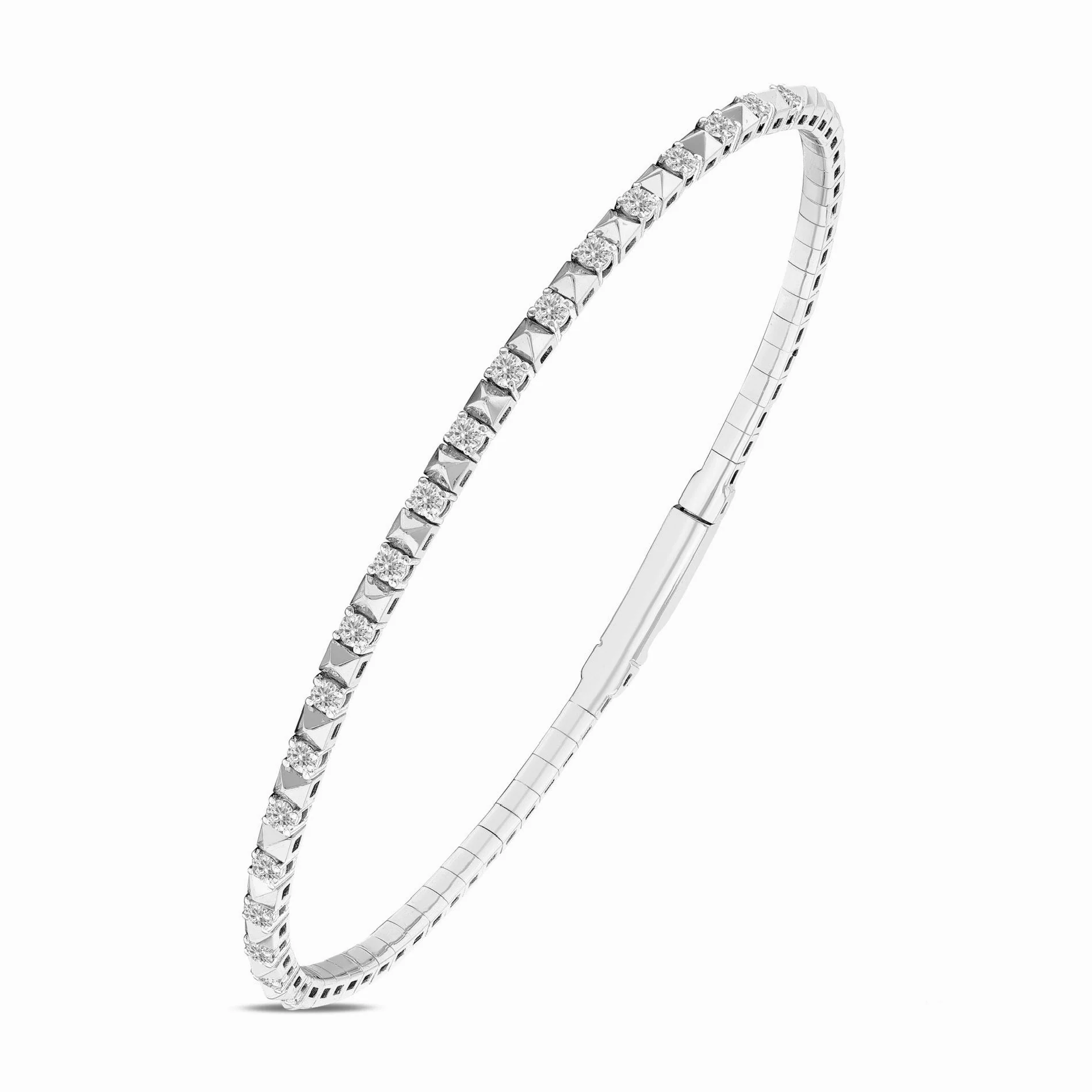 Bracelet in 14K/585 White Gold with Diamonds - Image 3