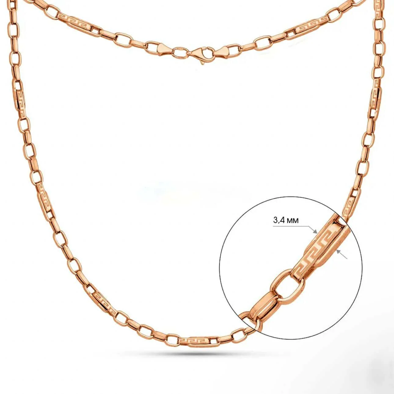 Chain in 14K/585 Rose Gold - Image 3