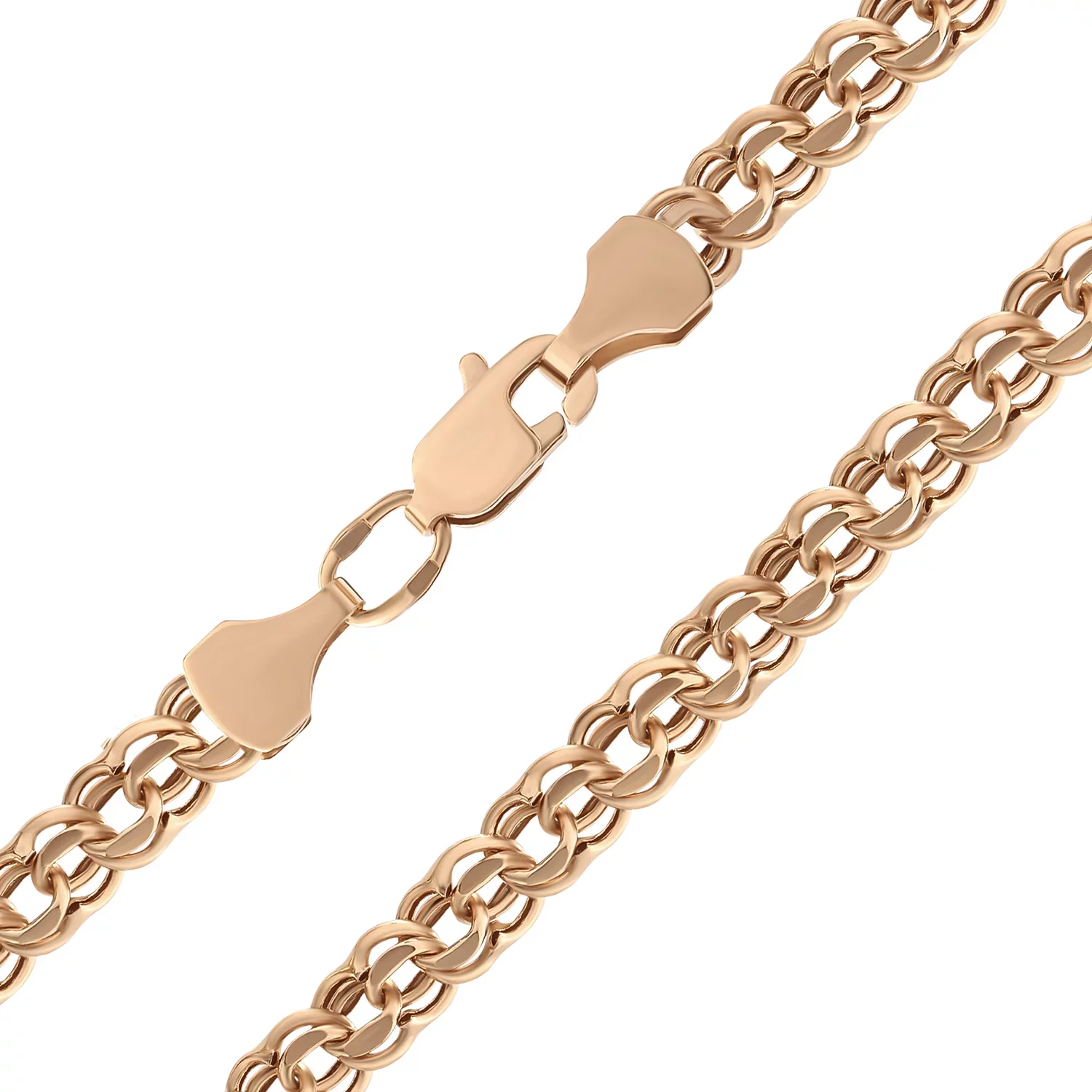 Chain in 14K/585 Rose Gold Bismark 5 mm