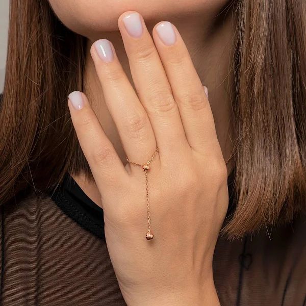 Chain Ring in 14K/585 Rose Gold - Image 2