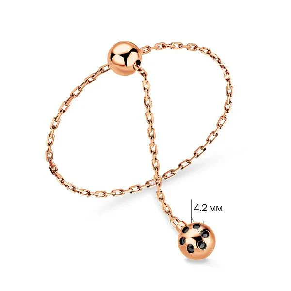 Chain Ring in 14K/585 Rose Gold - Image 3